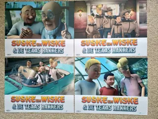SUSKE en WISKE en de TEXAS RAKKERS lobbycard set.