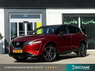 Nissan Qashqai 1.3 MHEV Xtronic Tekna Plus | Stoelverwarming | Panoramadak | Automaat | 1.800 kg tre