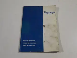 INSTRUCTIEBOEKJE Triumph 955 daytona 1999 - 2001