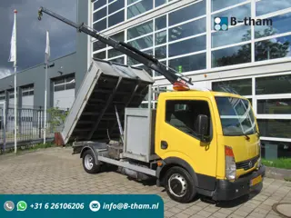 Nissan Cabstar E 130.35 2.5 dCi 290 3-S. Kipper + HIAB 022 T-2 Kraan Kran Crane
