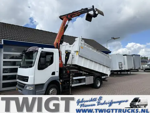 DAF FA LF45G12 Kipper met kraan (bj 2008, automaat)