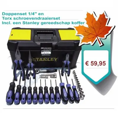 32-delige Schroevendraaier + Tangenset met opbergekoffer