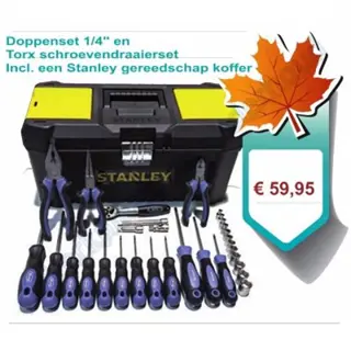 32-delige Schroevendraaier + Tangenset met opbergekoffer