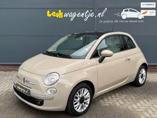 Fiat 500 1.2 Lounge Automaat *cappuccino *navi *nieuwstaat