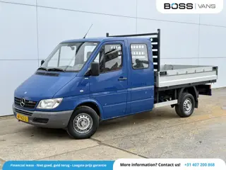 Mercedes-Benz Sprinter 208 2.2 CDI Dubbele Cabine Trekhaak 6 Personen Open laadbak Pritische