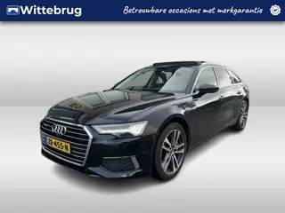 Audi A6 Avant 55 TFSI quattro Design / AUTOMAAT/ 340PK/ V6!/ PANO LEER/ TREKHAAK/ DIGITAL DASH/ 360 