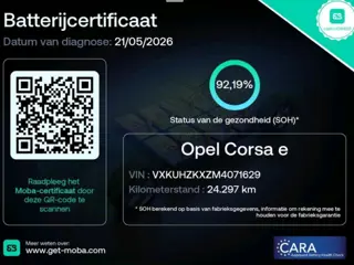 Opel Corsa-e Elegance 50 kWh 11kW 3FASE 92% SOH CAMERA CARPLAY PDC