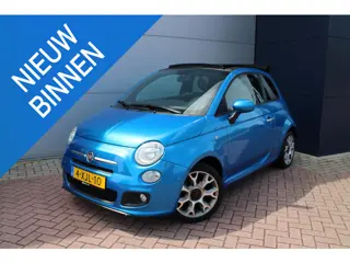 Fiat 500 C 0.9 TwinAir Turbo 500S Cabrio Airco Halfleer Super mooi