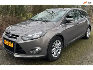 Ford Focus Wagon 1.0 EcoBoost Titanium 2013 GROTE NAVI CLIMA CRUISE NAP