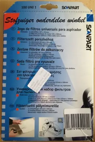 Scanpart universele filterset voor stofzuigers