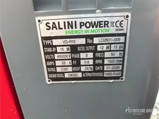 Salini VgR15 Generator Set (bj 2026)