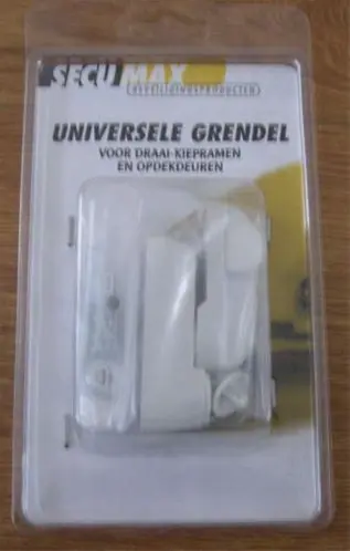 (Fix und Fax) Universele Bijzet opleg grendel Wit