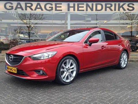 Mazda 6 2.0 HP GT-M | Schuifdak | Leder | Trekhaak 1500kg | Camera | Bose | Blindspot | occasion