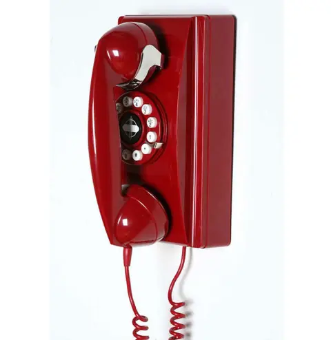 Crosley Rode 302 Reproductie Wandtelefoon