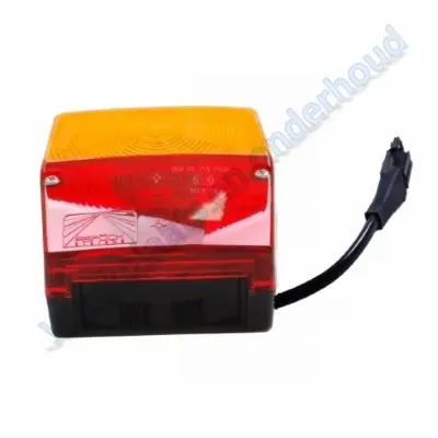 Aspock Minipoint achterlicht vierkant l/r met kabel voor mis