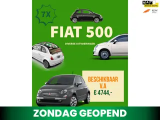 Fiat 500 Meerdere Fiat 500 op voorraad