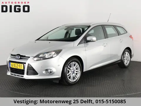 Ford Focus Wagon 125 PK SILVERLINE NAVI. DISTRIBUTIE RECENT NL AUTO, DEALER OH. TREKHAAK. CLIMA. CRU