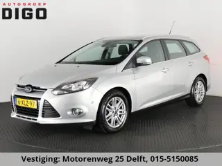 Ford Focus Wagon 125 PK SILVERLINE NAVI. DISTRIBUTIE RECENT NL AUTO, DEALER OH. TREKHAAK. CLIMA. CRU