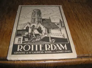 ROTTERDAM - , PENTEKENING, SPOORBRUG -ingelijst: 60 x 40 - DOE EEN BOD, vanaf 50,-. Ga ik akkoord me