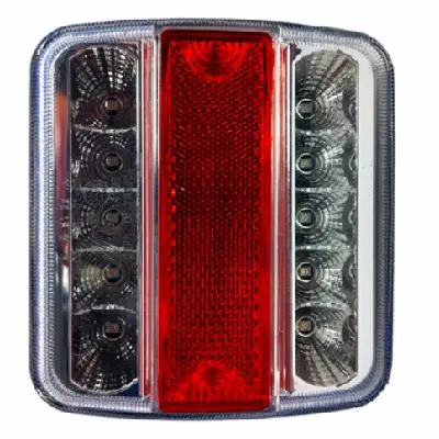 Led achterlicht 10-30V vierkant