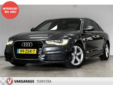 Audi A6 Limousine 2.0 TFSI S-Line/ 17'' LMV/ Bi-Xenon/ Navi/ Half-Leder/ Zwarte-Hemel/ Cruise/ Bluet