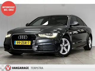 Audi A6 Limousine 2.0 TFSI S-Line/ 17'' LMV/ Bi-Xenon/ Navi/ Half-Leder/ Zwarte-Hemel/ Cruise/ Bluet