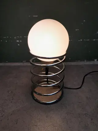 Vintage spiraal tafellamp Ingo Maurer stijl - jaren 70