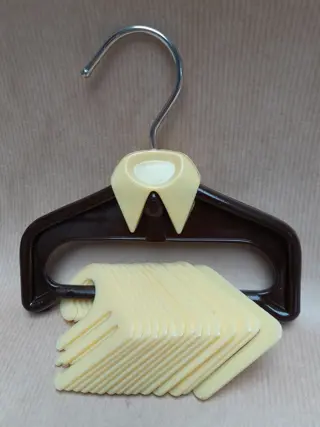 Vintage plastic men's tie hanger - shirt