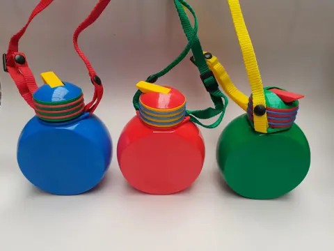 Vintage Mepal Rosti Walkcan plastic veldfles jaren 80 retro Nederlands - set van 3