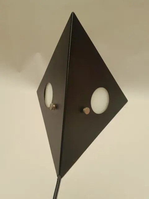 Vintage Raak Night Owl black metal wall lamp - Dutch design