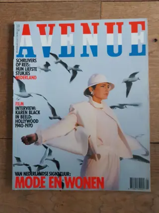 Vintage Dutch fashion glossy magazine AVENUE may 1984 - 80s lifestyle