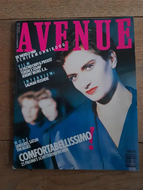 Vintage Dutch fashion glossy magazine AVENUE october 1984 - 80s lifestyle