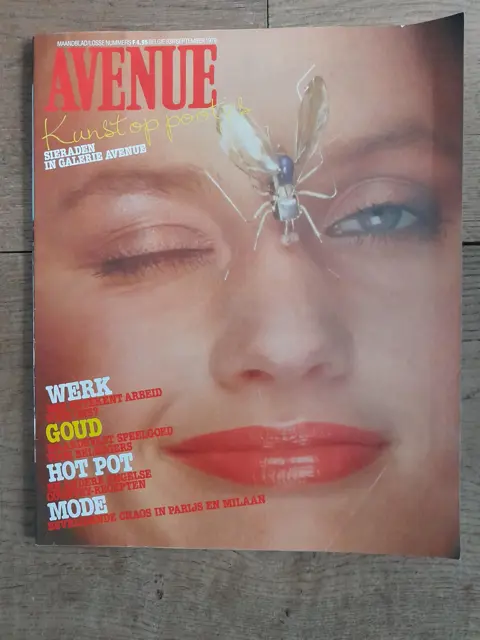 Vintage Dutch fashion glossy magazine AVENUE september 1979 - 70s lifestyle
