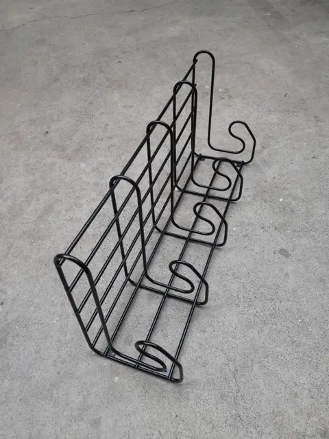 Vintage Ikea wandkapstok Fran Draadstaal Minimalist - kapstok 80s - zwart
