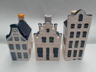 set van 3 KLM huisjes - Bols Amsterdam - Delfts Blauw - 13 67 76