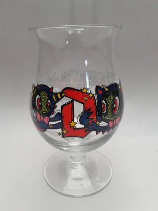 Duvel bierglas - glas - Loes van Delft - Limited Edition - Art Glass - Belgisch bier