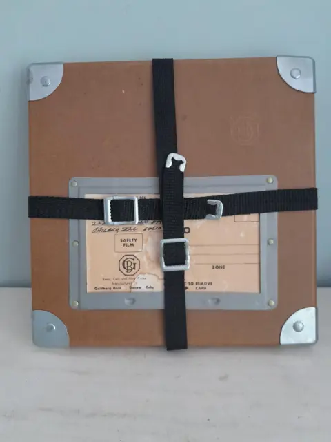 Vintage Goldberg Bros. Empty film reel shipping case