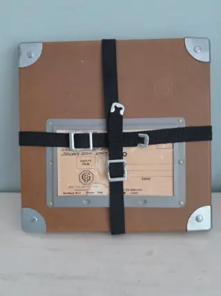 Vintage Goldberg Bros. Empty film reel shipping case