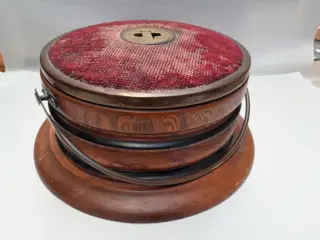 Antique Dutch carriage heater - copper foot warmer - portable