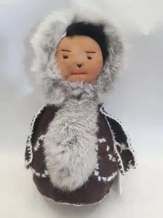 Vintage Hand Crafted Inuit Doll by Labrador Crafts