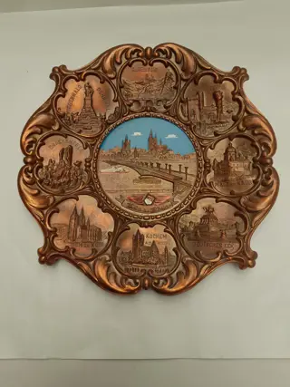 Vintage metalen wandbord Köln - Duitsland - souvenir