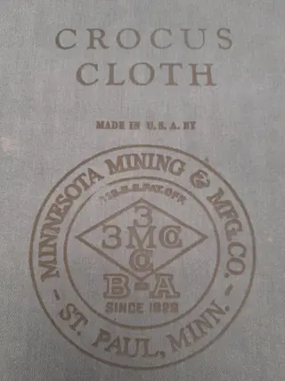 set of 5 vintage sheets Crocus Cloth MG2  - Minnesota Mining & Mfg co - 3M - 1940s