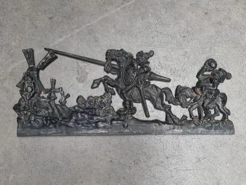 vintage Don Quichot wanddecoratie - gietijzer