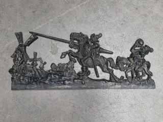 vintage Don Quichot wanddecoratie - gietijzer