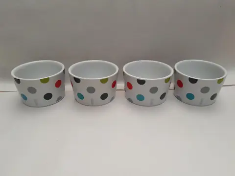 vintage Seletti kommen - ijs schalen McDonalds Italia - set van 4