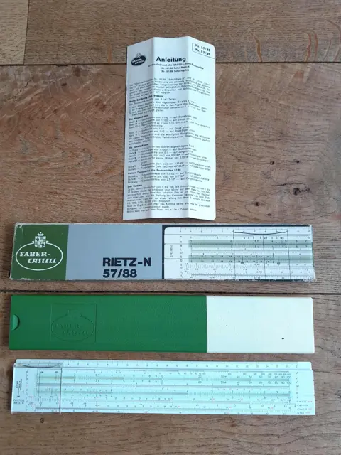 Faber Castell rekenliniaal Rietz-N 57/88 - slide rule