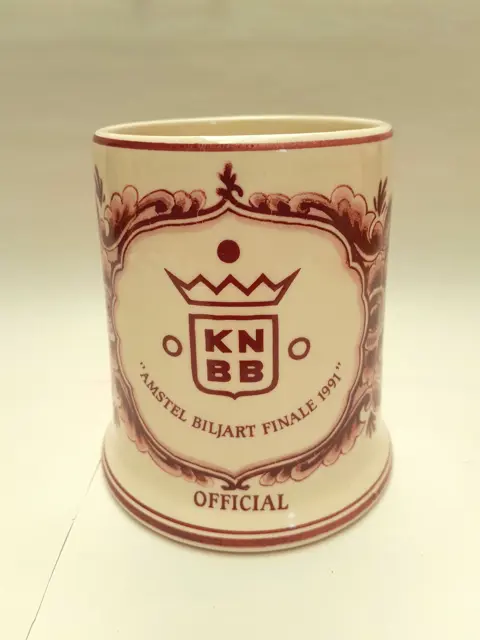 Delft Red - bierpul Amstel Biljart Finale 1991 - KNBB - Delftsche Huys - Holland