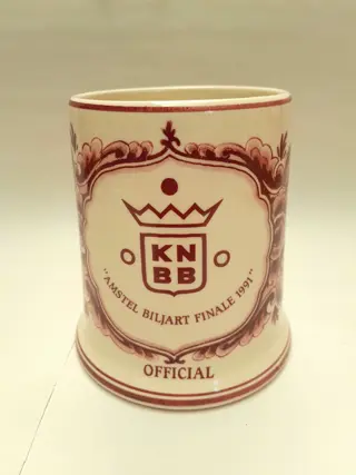 Delft Red - bierpul Amstel Biljart Finale 1991 - KNBB - Delftsche Huys - Holland