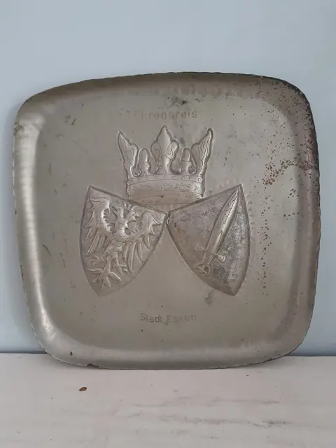 vintage plaquette ehrenpreis stadt Essen Duitsland - stadswapen