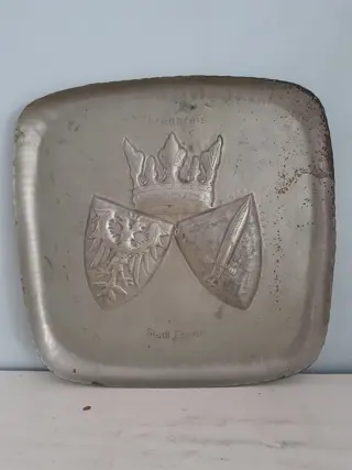 vintage plaquette ehrenpreis stadt Essen Duitsland - stadswapen